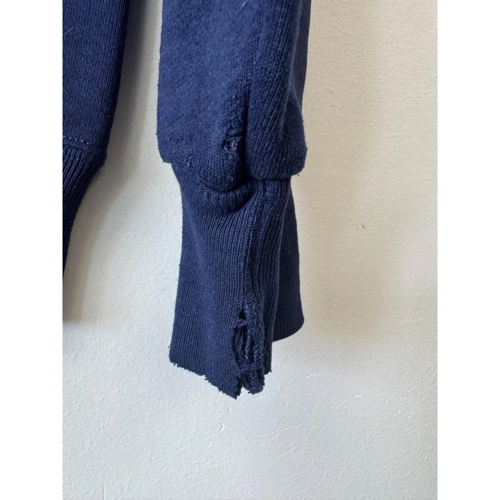 Vintage Russell Athletic Navy Sweatshirt Mens Medium Blue Graphic Military 90s‎ - Picture 5 of 8